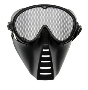 Grid mask, full-face, black
