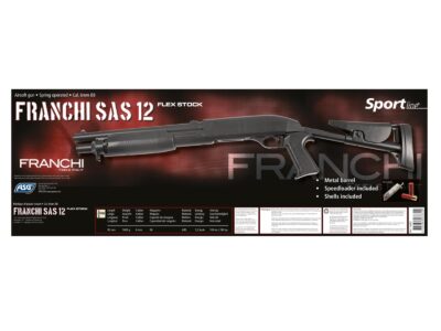 Pompactie 6mm Airsoft Shotgun, Franchi SAS 12, flex-stock