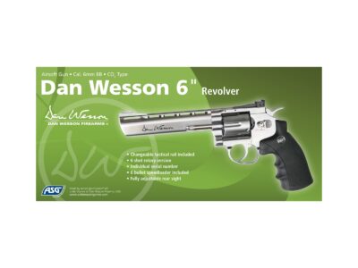 CO2 Airsoft Revolver DAN WESSON 6" SILVER