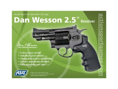 CO2 Airsoft Revolver DAN WESSON 2,5" BLACK