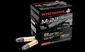 Kogelpatronen .22 LR Winchester 40 grs Black lead Copper Plated Round Nose 383m/s