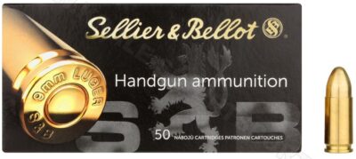 Kogelpatronen Sellier & Bellot 9 mm FMJ 115 grain
