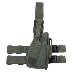 Tactical Holster, OD green, leg- and belt fixing, right