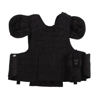 Vest Combat Modular, black, bags and pouches, quick remove