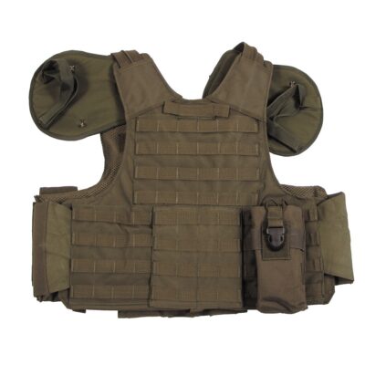 Vest Combat Mod., OD green, bags and pouches, quick remove