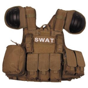 Vest Combat Modular, coyote, bags and pouches, quick remove