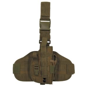 Tactical Holster, "Molle", leg- and belt fixing, Coyote
