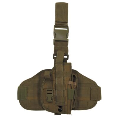 Tactical Holster, "Molle", leg- and belt fixing, Coyote