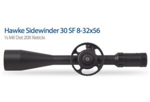 8-32x56 Hawke Sidewinder 30 SF IR 20x Half Mildot