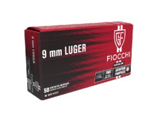 FIOCCHI 9mm FMJ 115 grs (50 stuks)