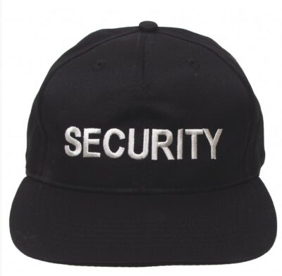 US Cap, "SECURITY" securyty pet zwart