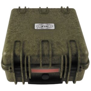 wapen of munitie koffer, plastic, waterdicht, 36x41,9x19,5 cm, olijfgroen