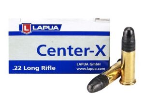 500 st .22lr Lapua Center-X Rimfire Ammunition.22 LR 40gr LRn 1073 fps 50/ct