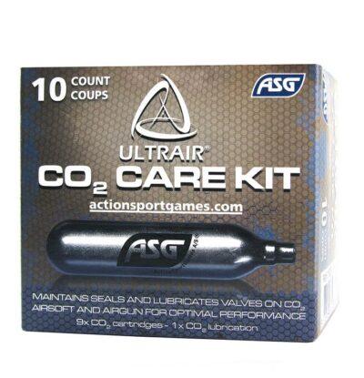 ASG ULTRAIR 12 gr. Co2 cartridge, 9 +1 stuks lubrication cartridge )