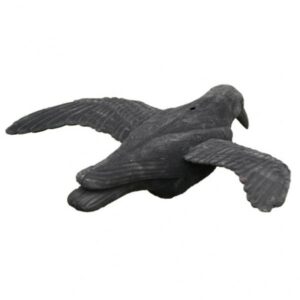 Lokvogel vliegende duif 41cm met EVA (foam) vleugels geflockt