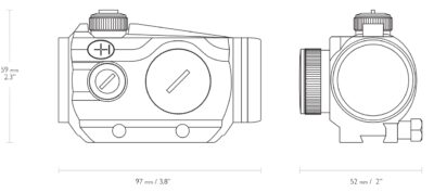 Hawke Vantage Red Dot 1x30 9-11mm railmount