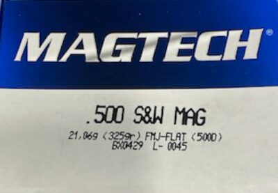 Magtech .500 S&W Magnum FMJ-Flat 325 grn (50 stuks)