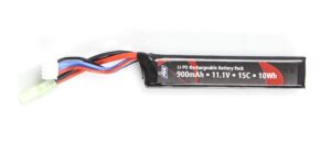 ASG Batterij , Stock Tube Battery Lipo 11.1V 900mah 15C