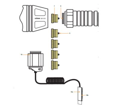 Dörr JL-5 Led Hunting Zoom Torch Ir 850