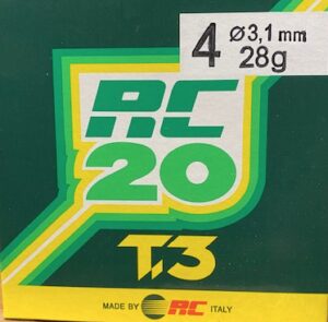 RC Cal 20 nr. 4 Loodhagelpatronen 28gr T3 -16 mm (250st)