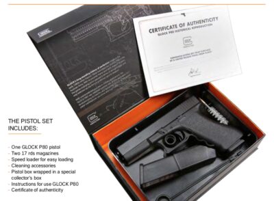 9mm GLOCK P80 40TH ANNIVER- SARY speciale editie