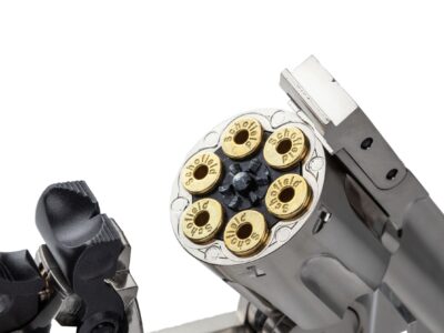ASG Schofield 6" Airgun, Pellets - Silver & Ivory Grip