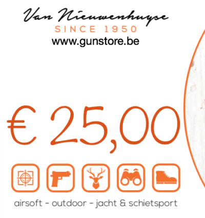 kadobon 100 euro Gunstore