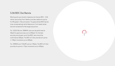 Hawke 4X24 5.56 BDC Dot Reticle