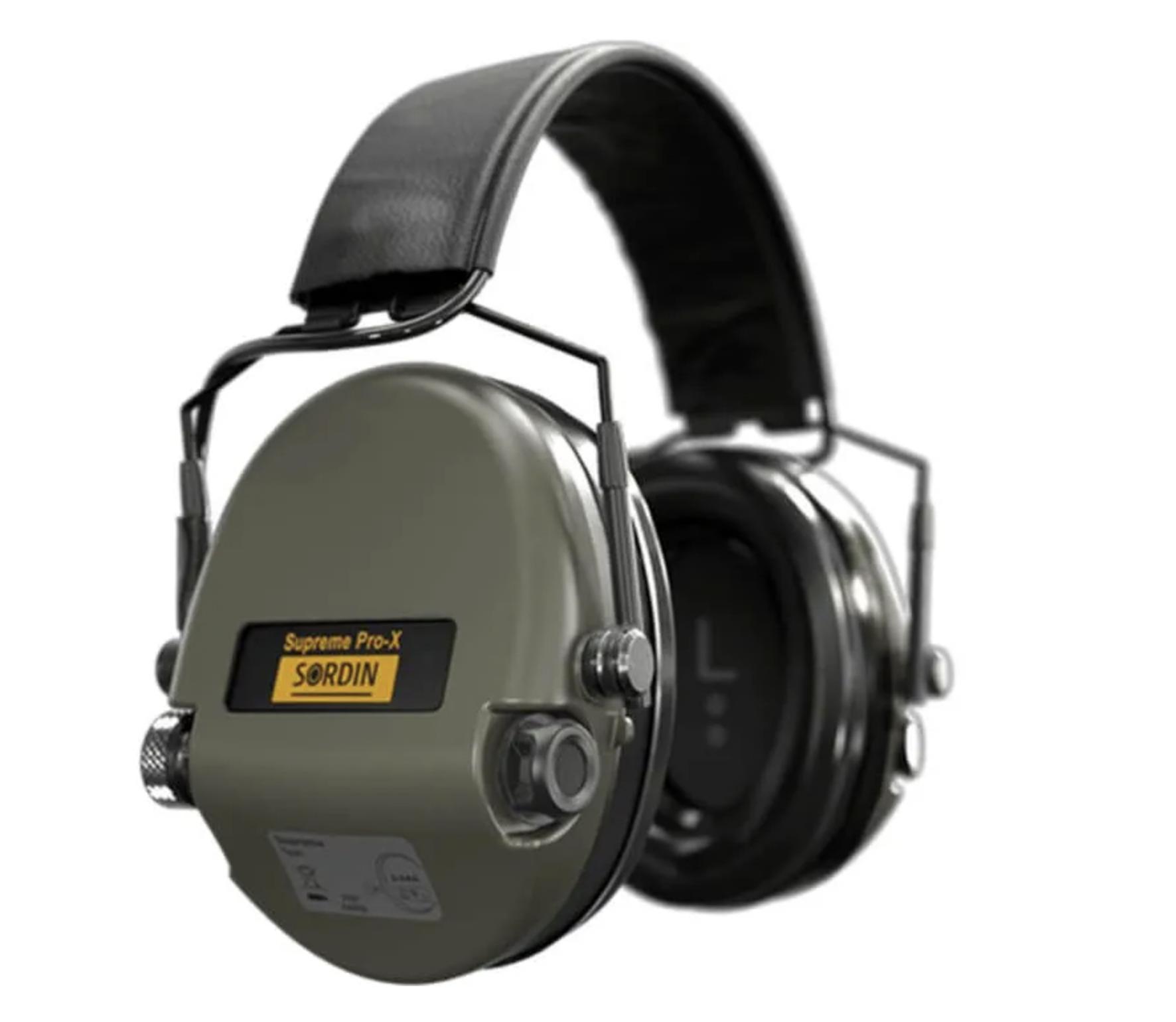 Gehoorbeschermer Sordin Supreme Pro X SFA Leather Green