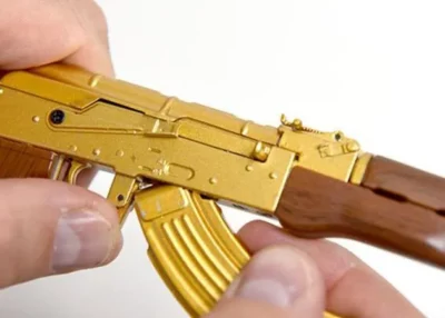 miniature goatguns mini ak47 gold